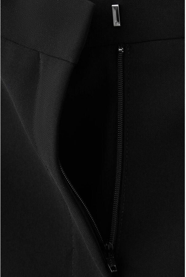 Mango regular waist flared broek zwart - Foto 2