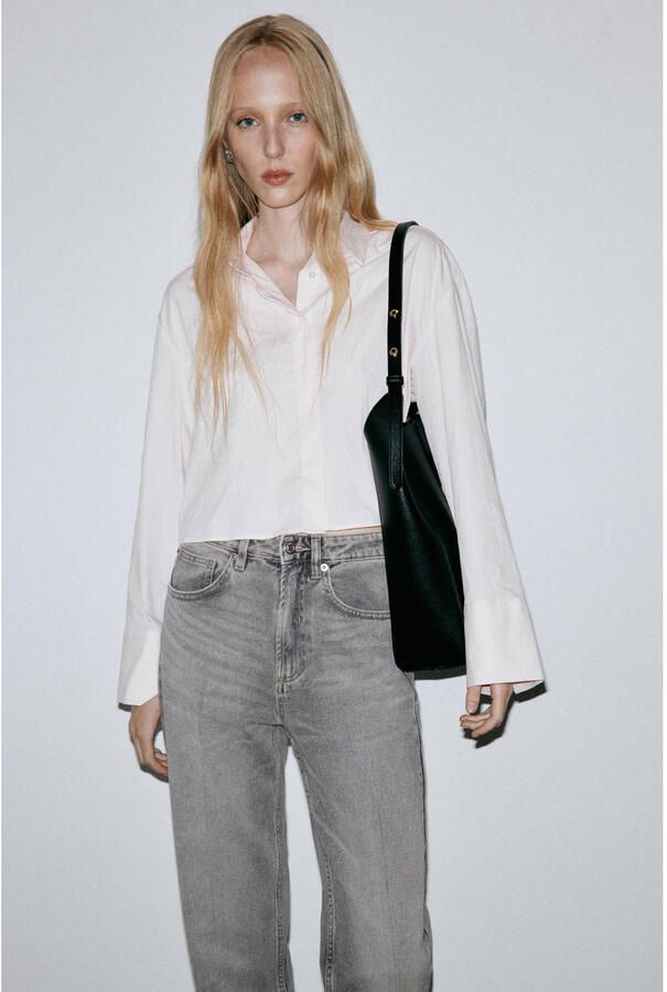 Mango regular waist straight leg jeans grijs - Foto 2