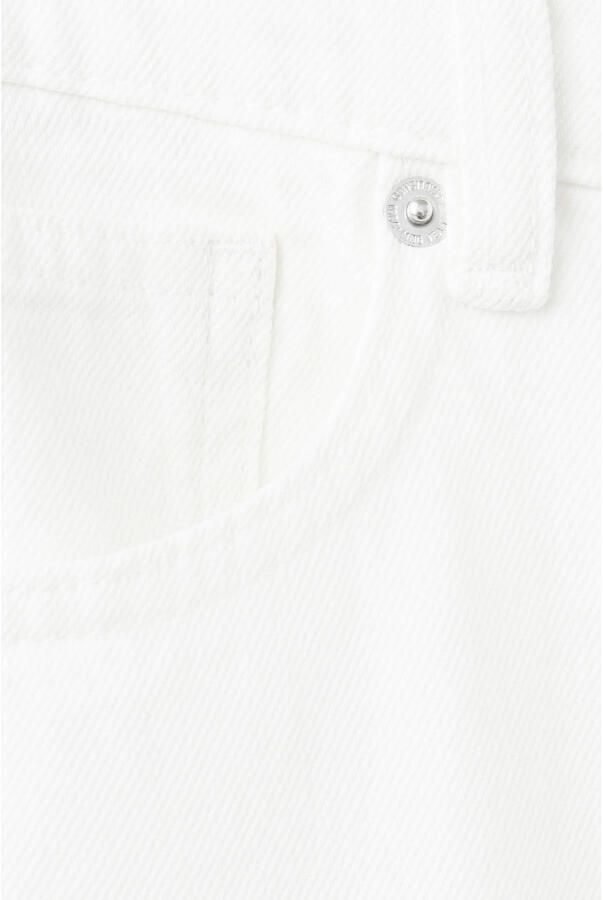 Mango regular waist wide leg jeans wit - Foto 3