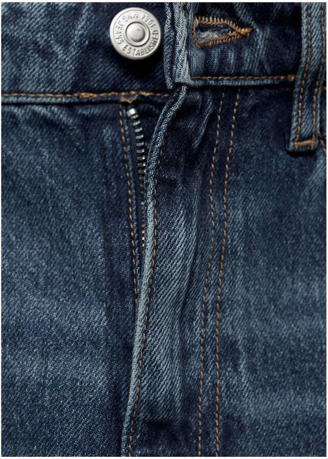 Mango regular waist dark blue denim