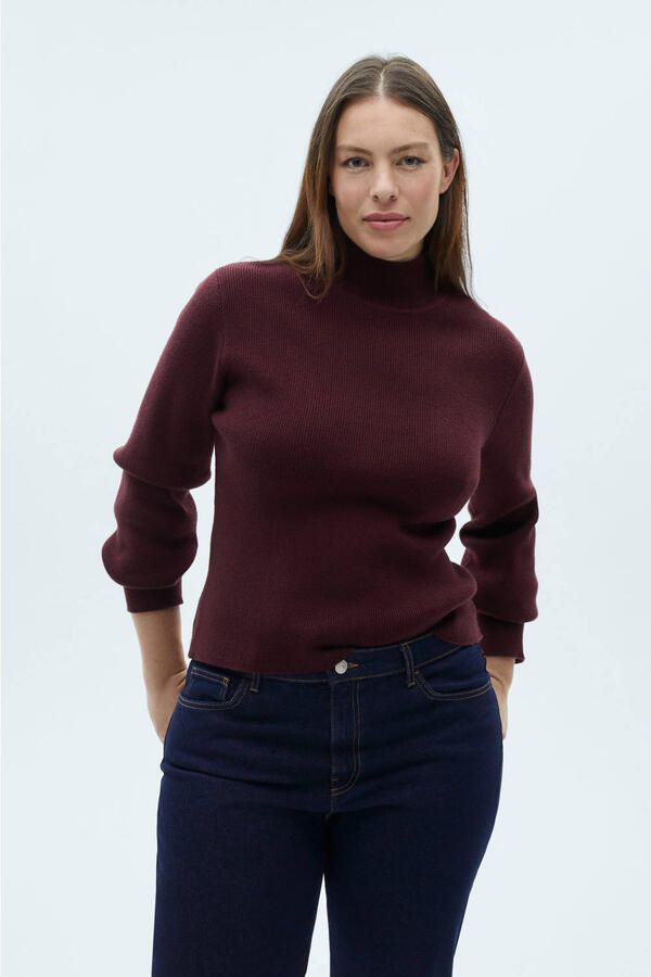 Mango regular waist dark blue denim - Foto 3