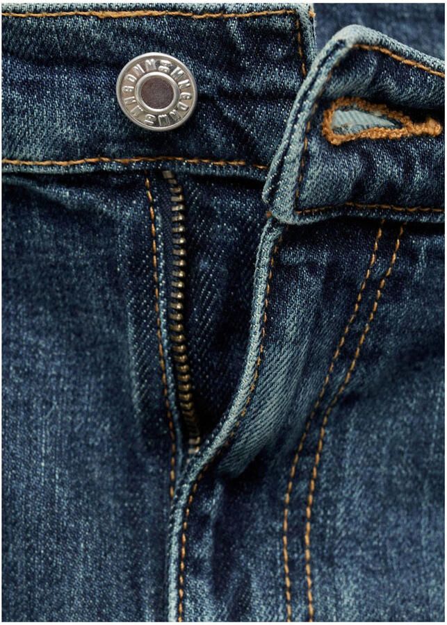 Mango regular waist dark blue denim
