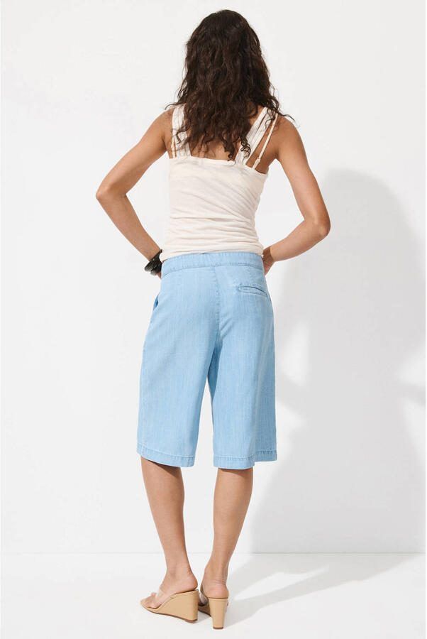 Mango regular waist jort light blue denim - Foto 2