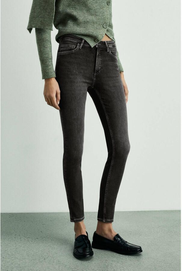 Mango regular waist skinny jeans grey denim - Foto 2