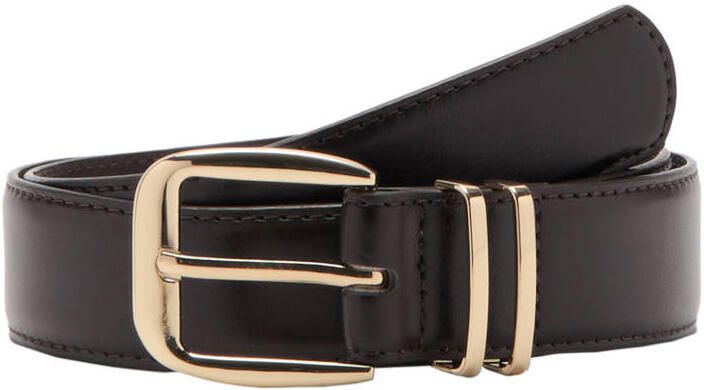 Mango riem donkerbruin