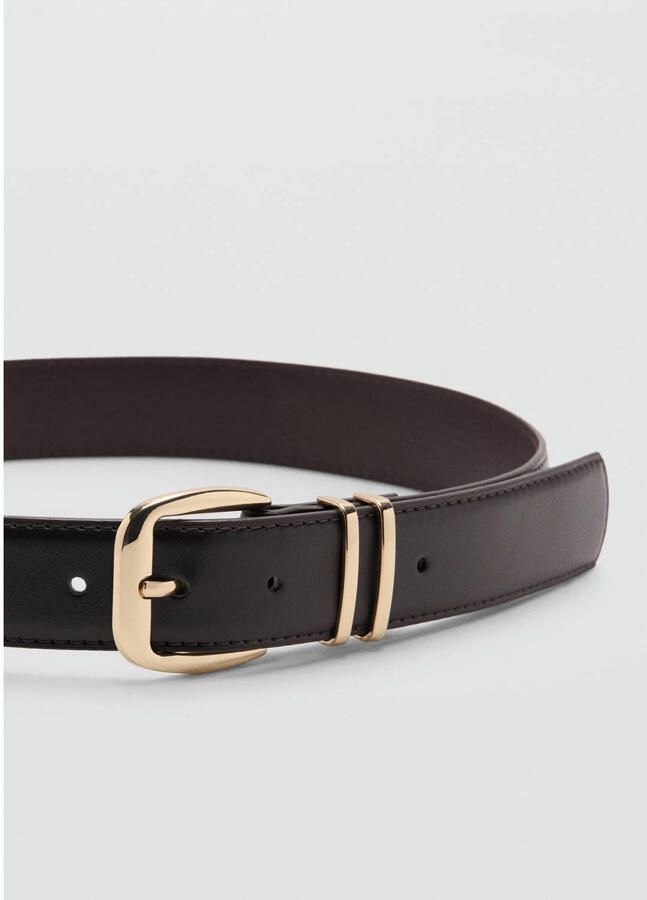 Mango riem donkerbruin - Foto 2
