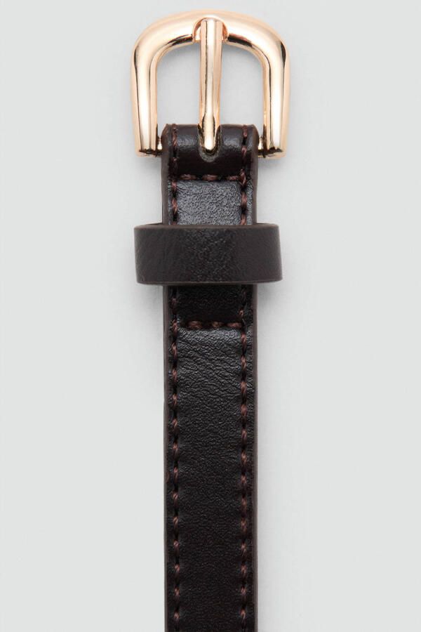 Mango riem donkerbruin - Foto 2