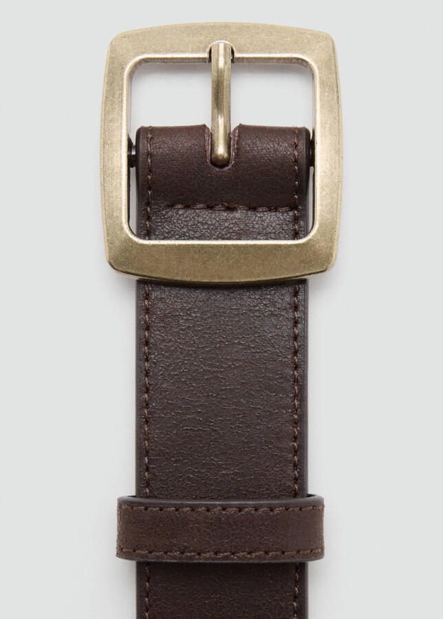 Mango riem donkerbruin - Foto 2