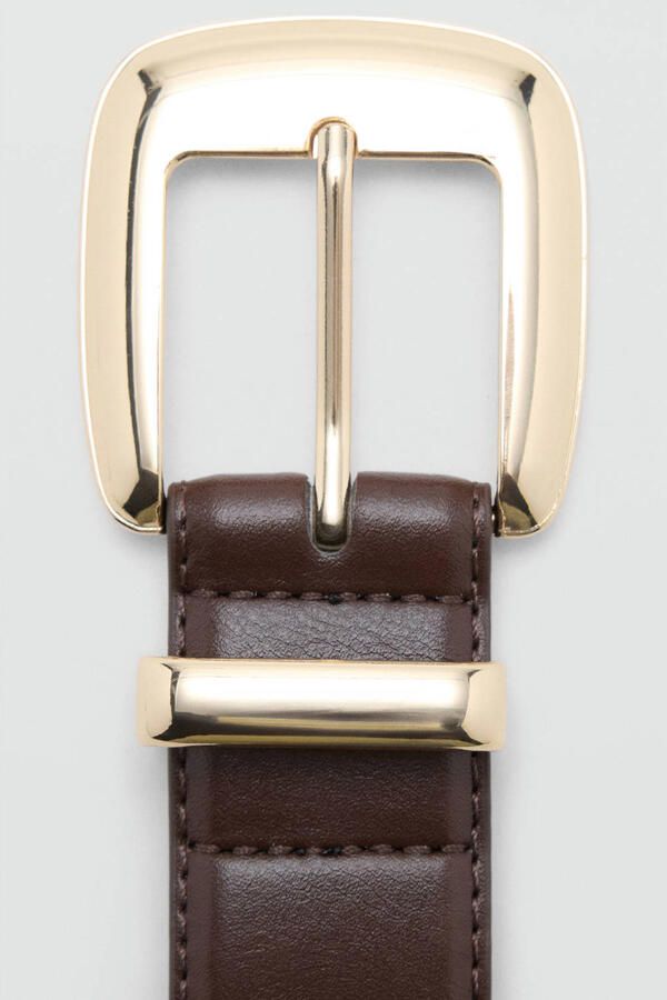 Mango riem donkerbruin - Foto 2