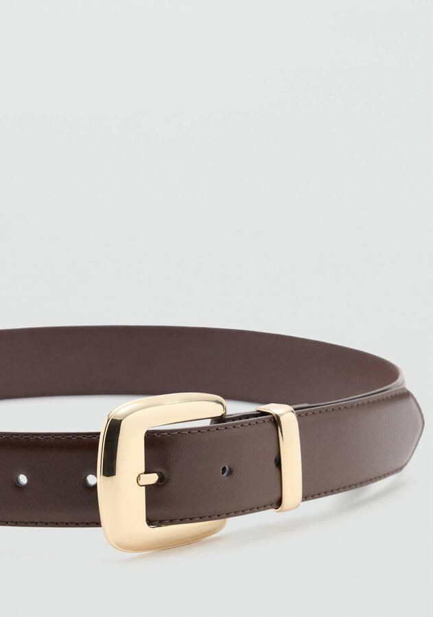 Mango riem donkerbruin - Foto 2
