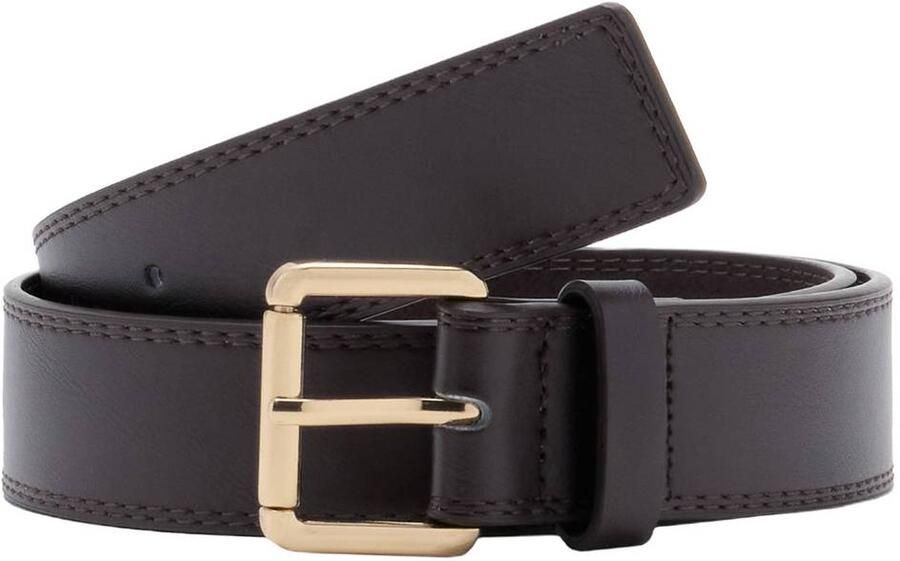 Mango riem donkerbruin