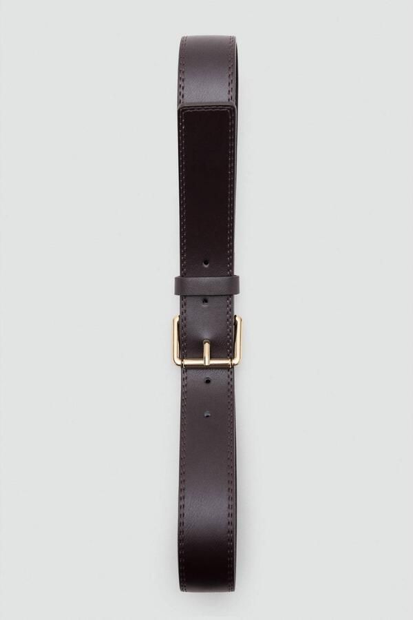 Mango riem donkerbruin - Foto 2
