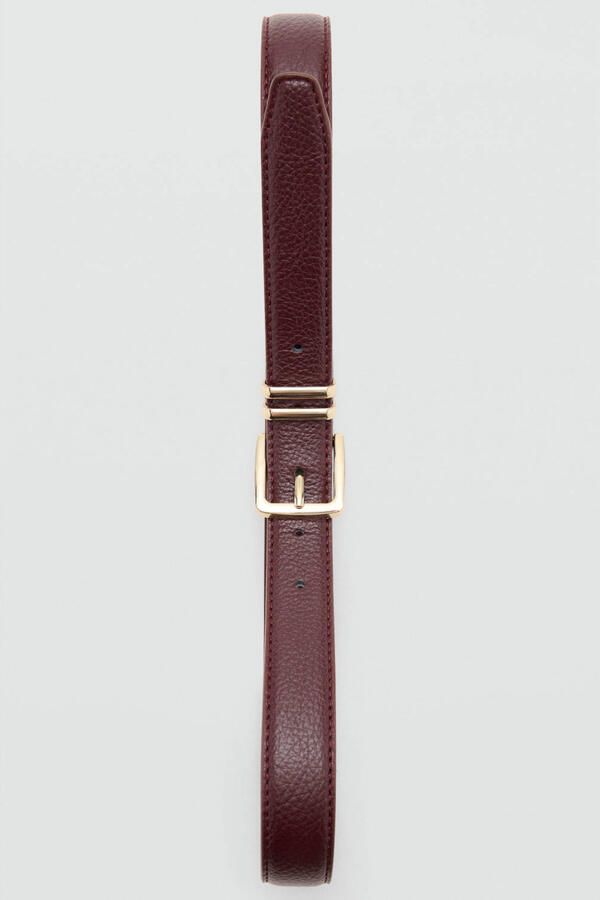 Mango riem donkerrood - Foto 2