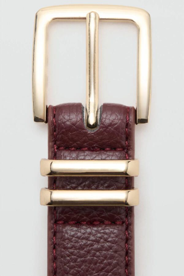 Mango riem donkerrood - Foto 3