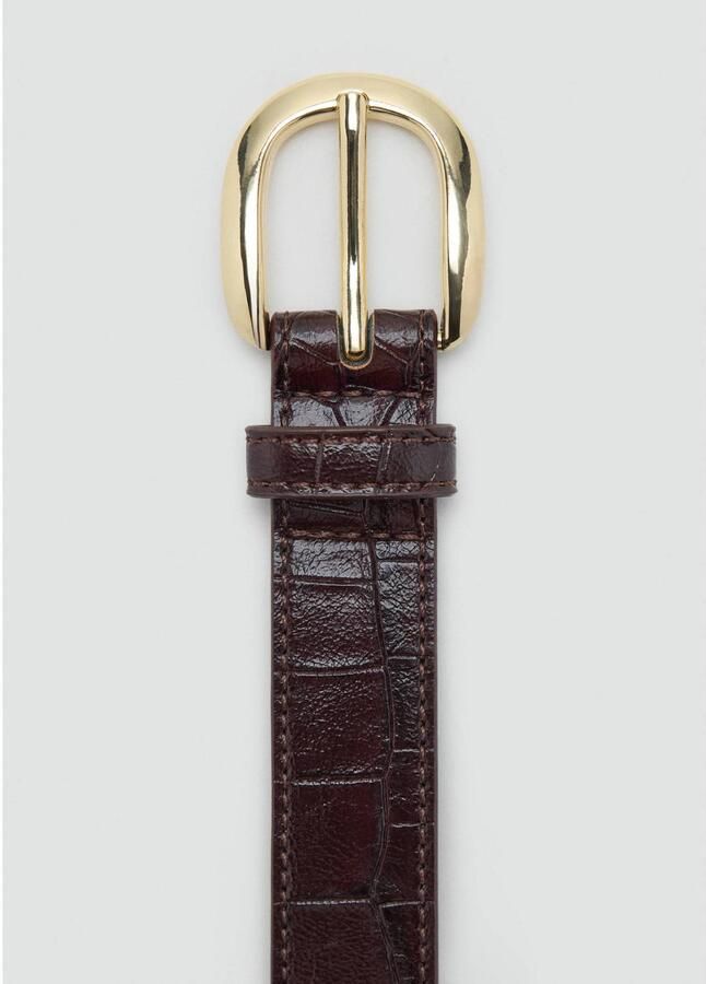 Mango riem donkerrood - Foto 2