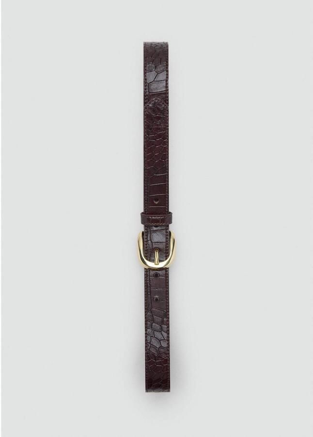 Mango riem donkerrood - Foto 3