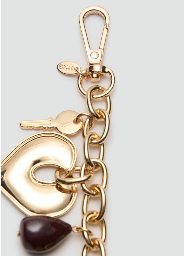 Mango riem met hangers goudkleurig - Foto 2
