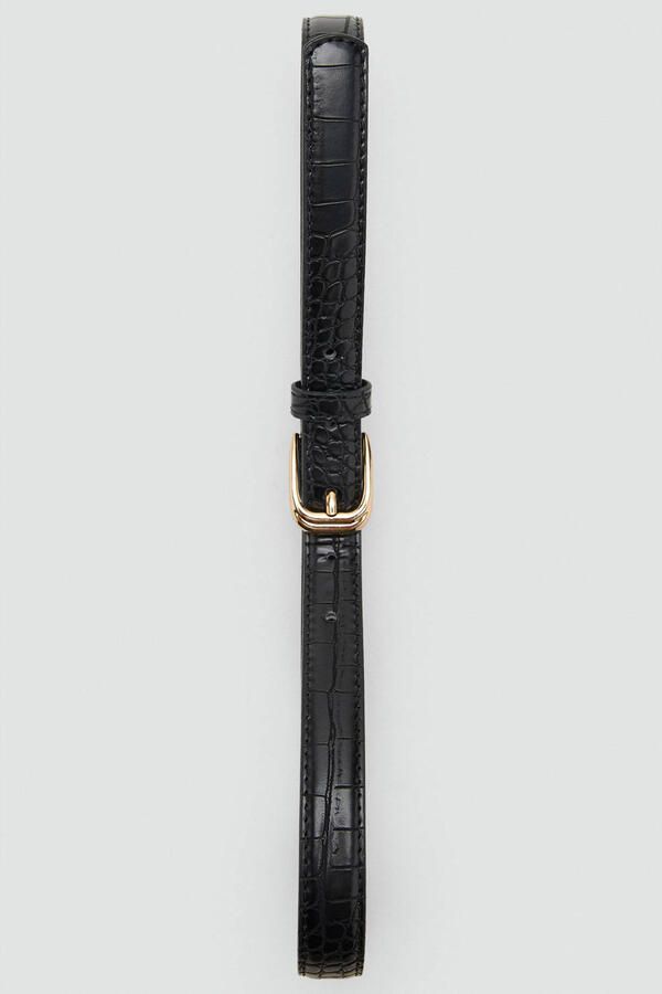 Mango riem zwart - Foto 3