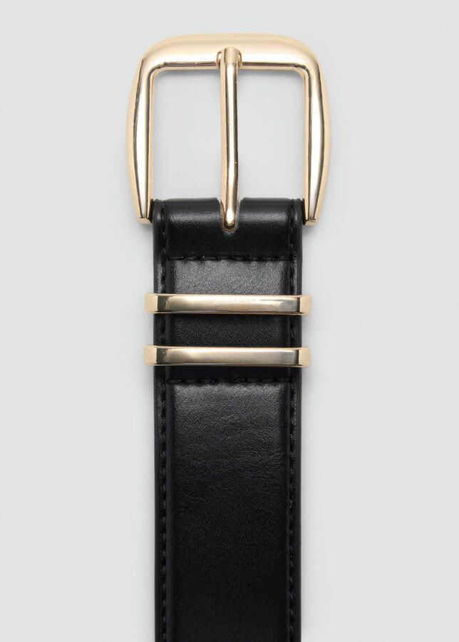 Mango riem zwart - Foto 3