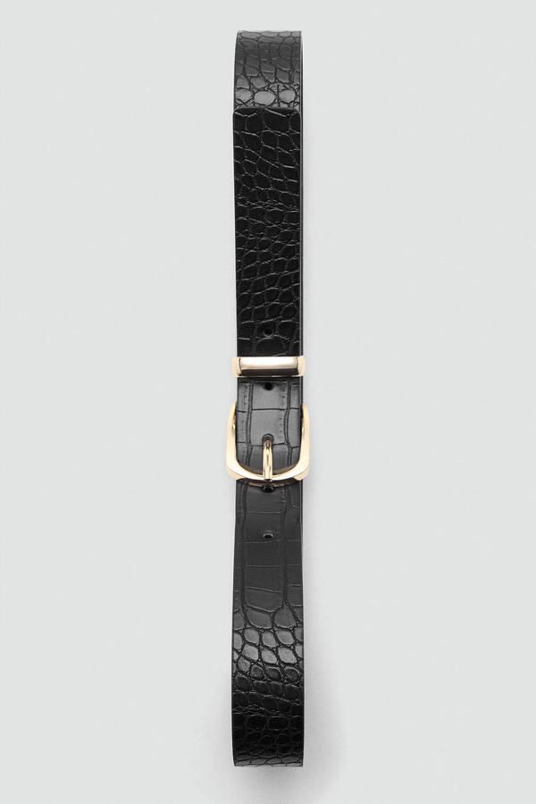 Mango riem zwart - Foto 3