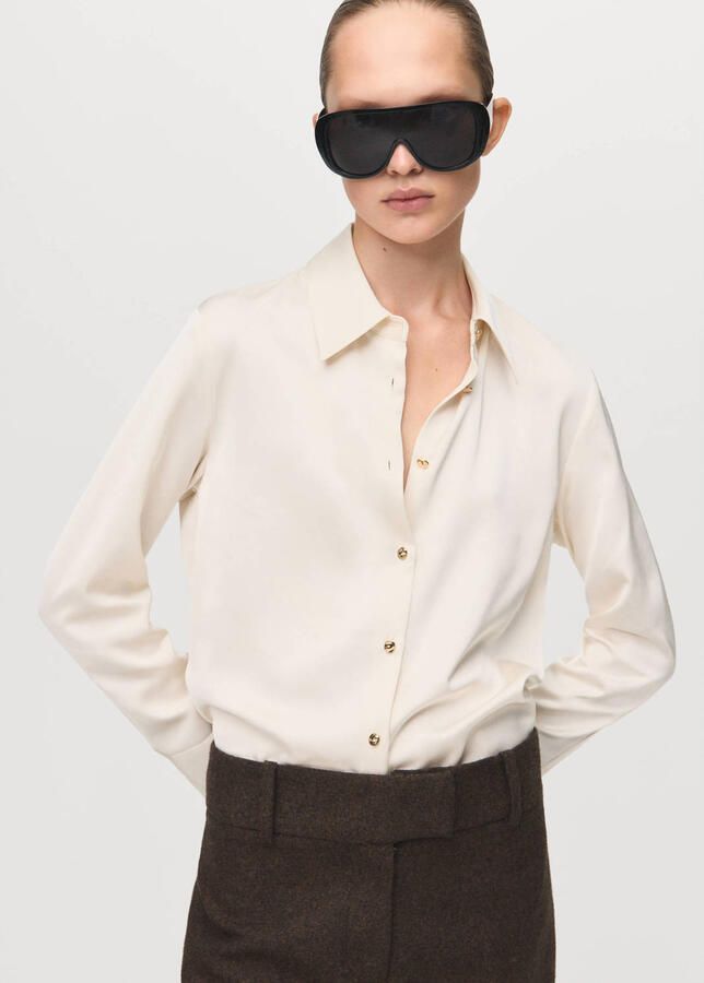 Mango satijnen blouse - Foto 2