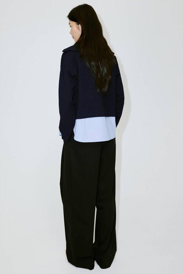 Mango schipperstrui marineblauw - Foto 3