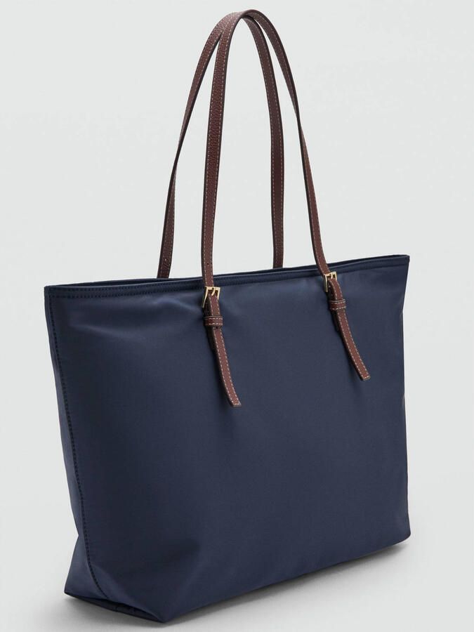 Mango shopper blauw - Foto 2