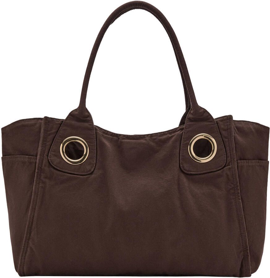 Mango shopper donkerbruin