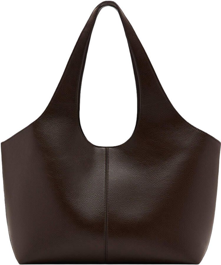 Mango shopper donkerbruin
