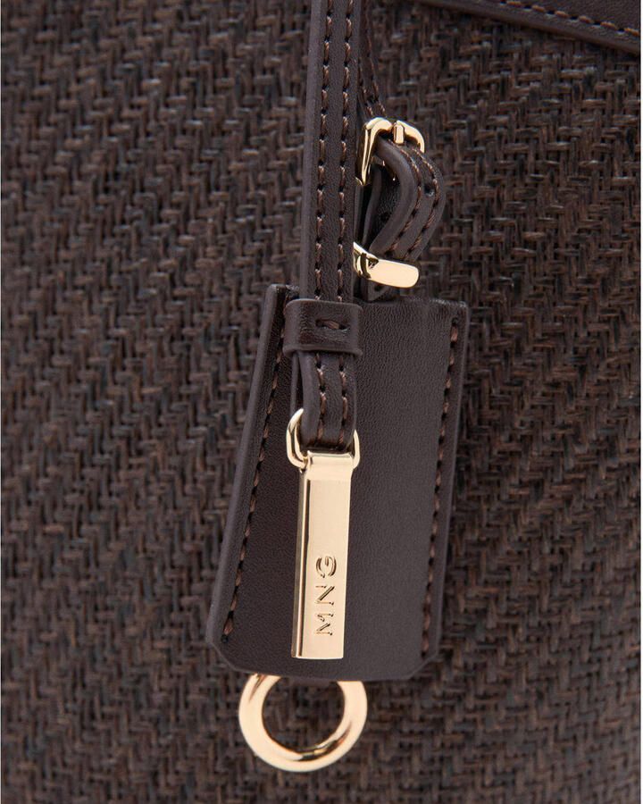 Mango shopper donkerbruin - Foto 3