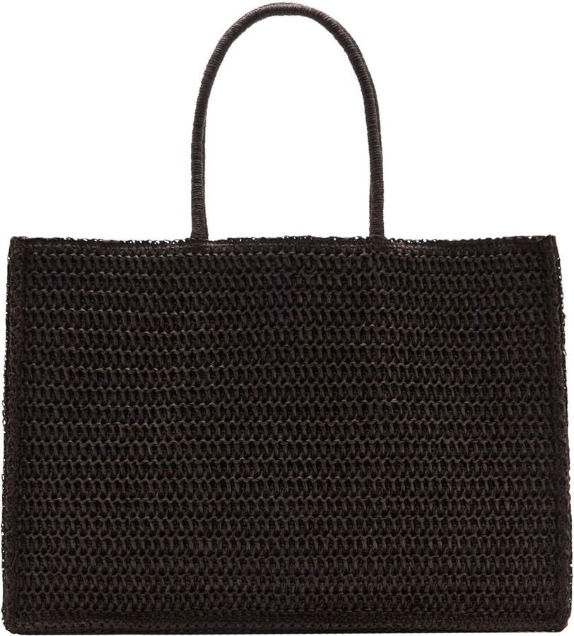 Mango shopper donkerbruin