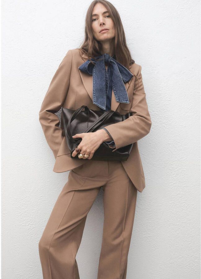Mango shopper donkerbruin