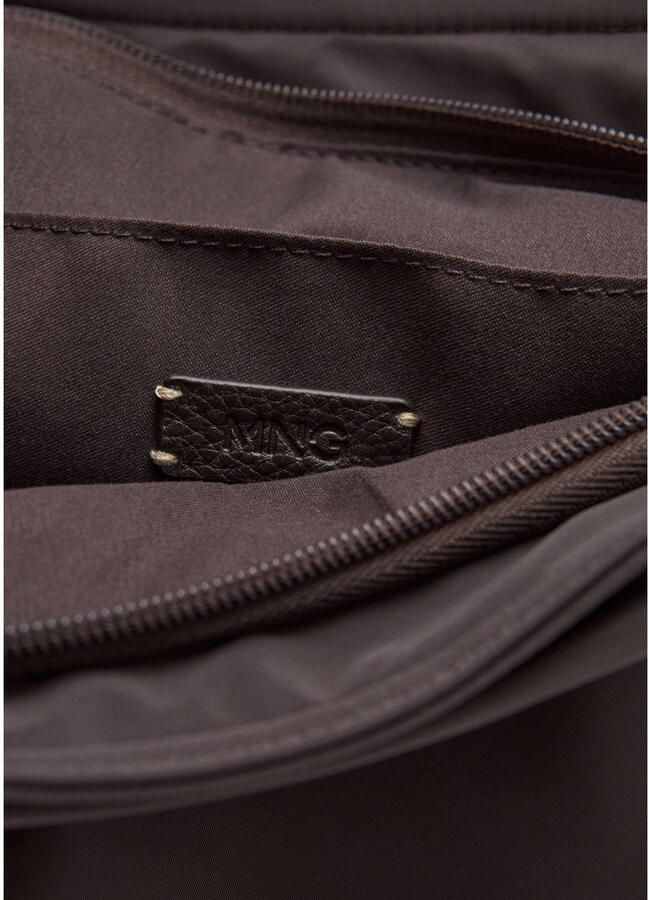 Mango shopper donkerbruin - Foto 2