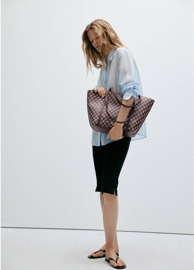 Mango shopper donkerrood