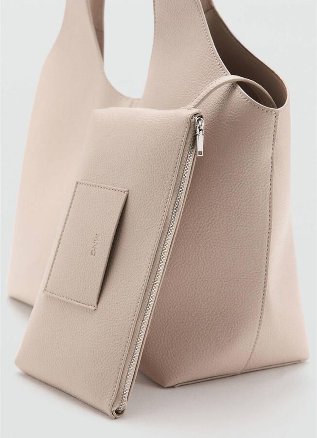 Mango shopper ecru - Foto 3