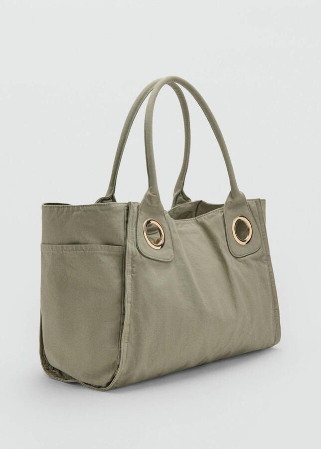Mango shopper lichtgroen - Foto 3
