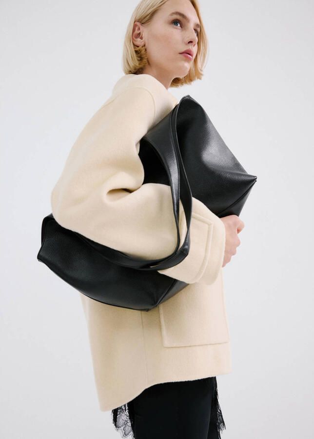 Mango shopper zwart - Foto 3