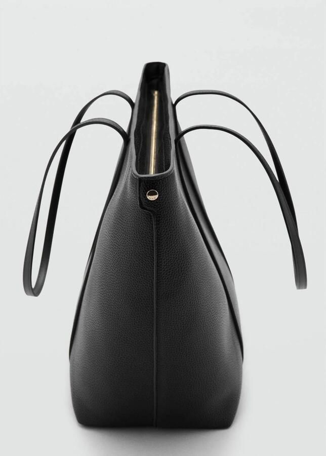 Mango shopper zwart - Foto 3