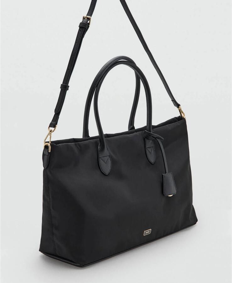 Mango shopper zwart - Foto 3
