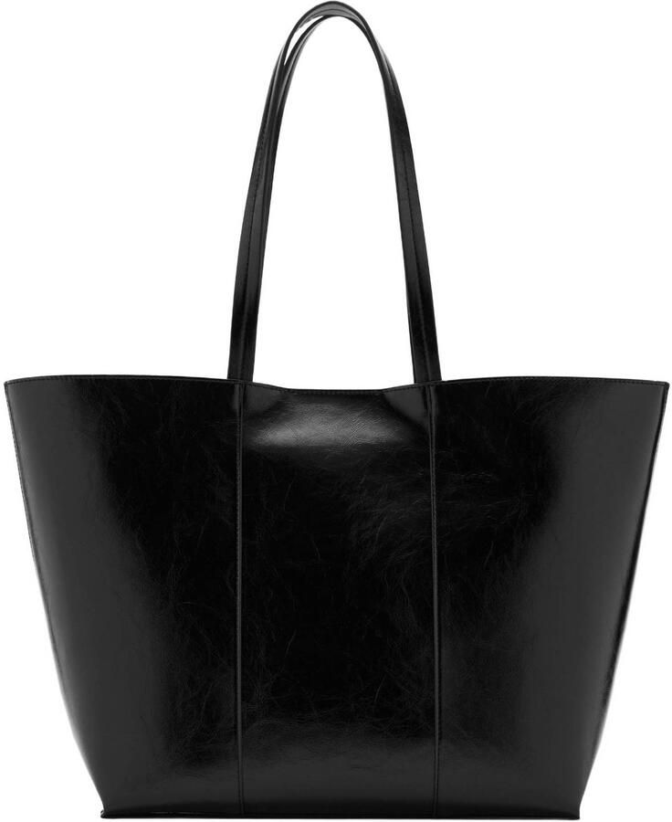 Mango shopper zwart