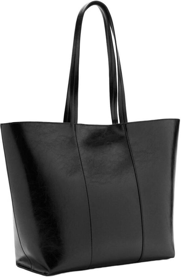 Mango shopper zwart - Foto 3