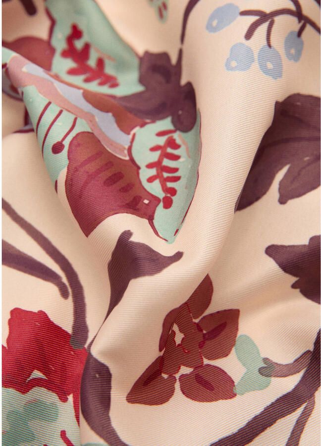 Mango sjaal met all over print beige - Foto 2
