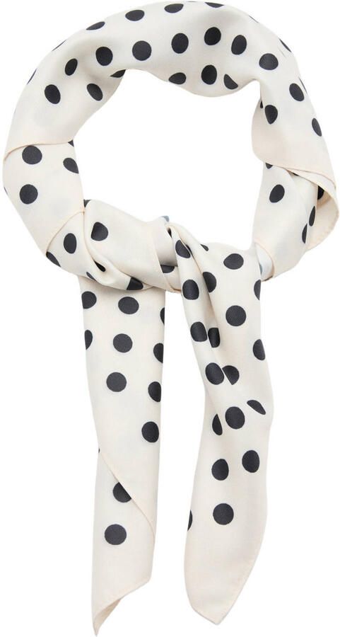 Mango sjaal met stippen beige - Foto 2