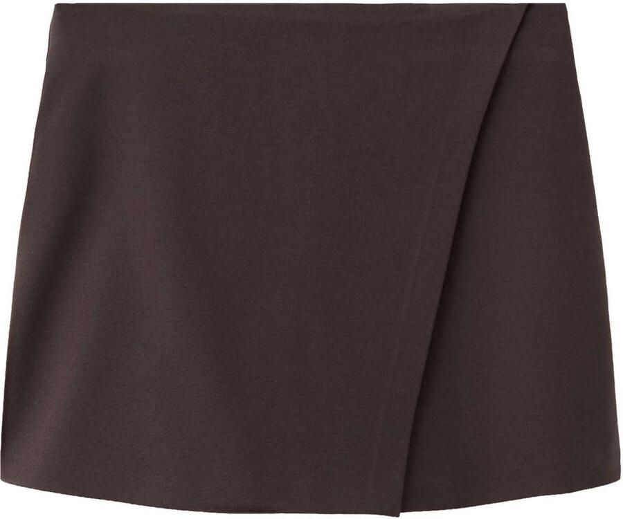 Mango skort donkerbruin - Foto 2
