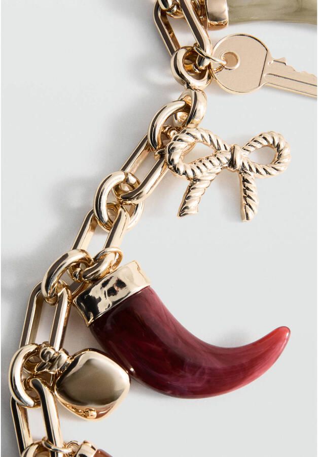 Mango sleutelhanger goudkleurig - Foto 3
