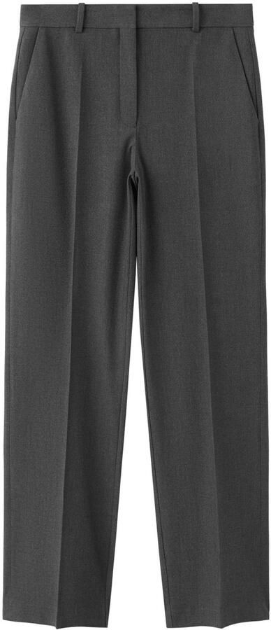 Mango slim fit broek grijs