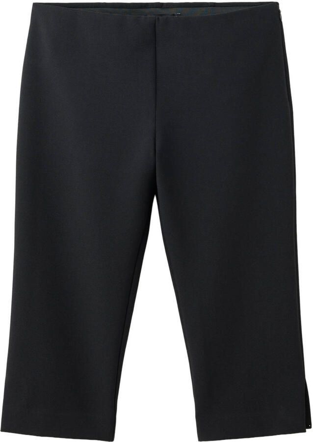 Mango slim fit capribroek zwart