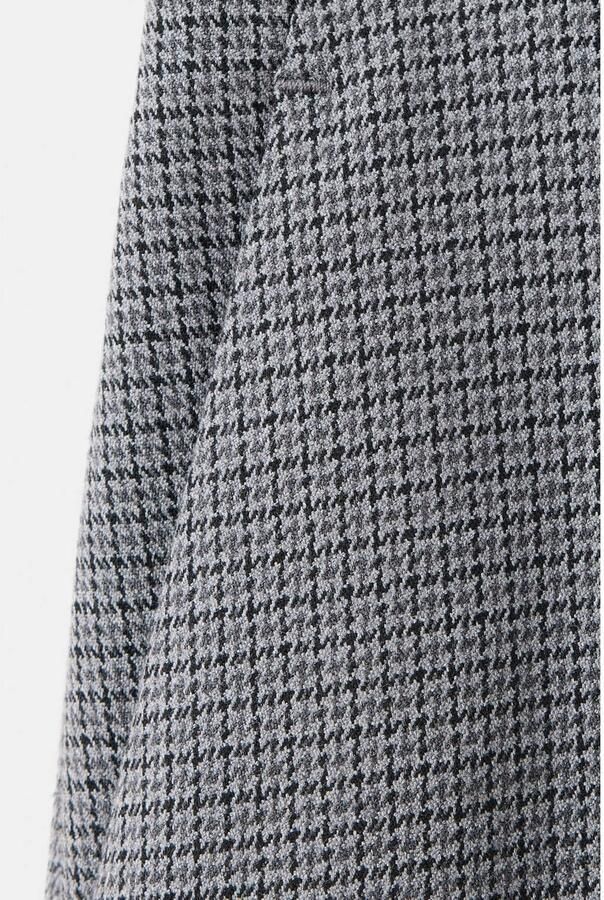 Mango slim fit geruite broek blauw - Foto 3
