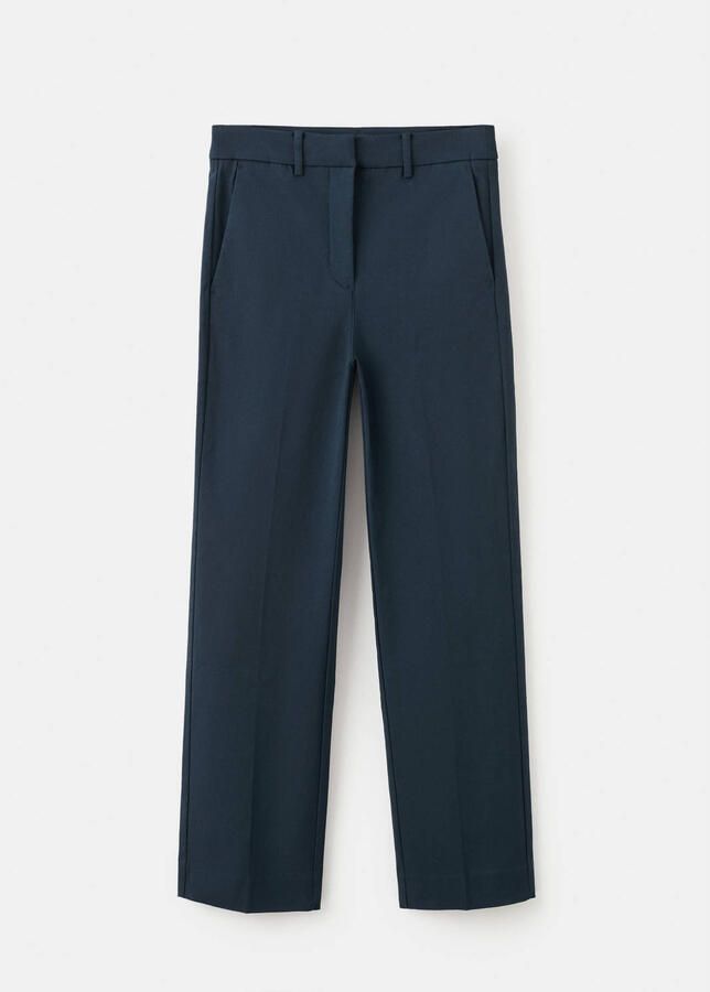 Mango Slim high waist broek