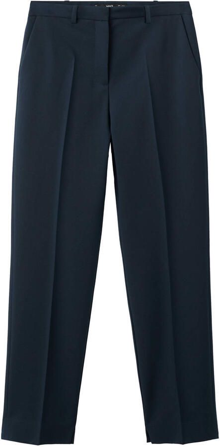 Mango slim regular waist broek donkerblauw - Foto 3